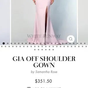 Samantha Rose Dresses Samantha Rose Gia Off Shoulder Gown